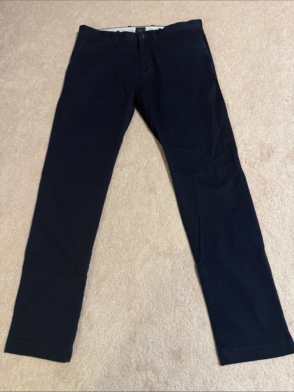 J. Crew Men's Navy Slim Fit Stretch Chinos